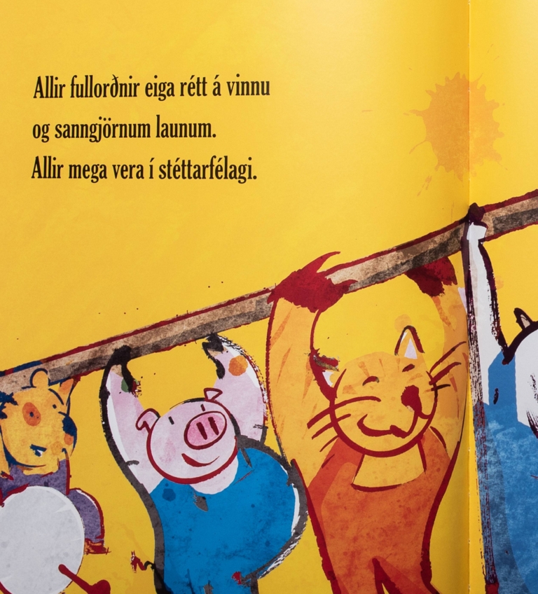 Barnabók - Við erum öll fædd frjáls