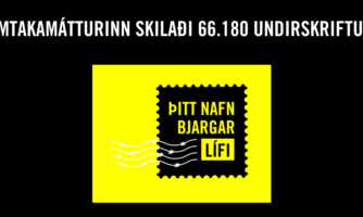 MANNRÉTTINDAGRUNNSKÓLI ÁRSINS SAFNAÐI 7192 UNDIRSKRIFTUM!